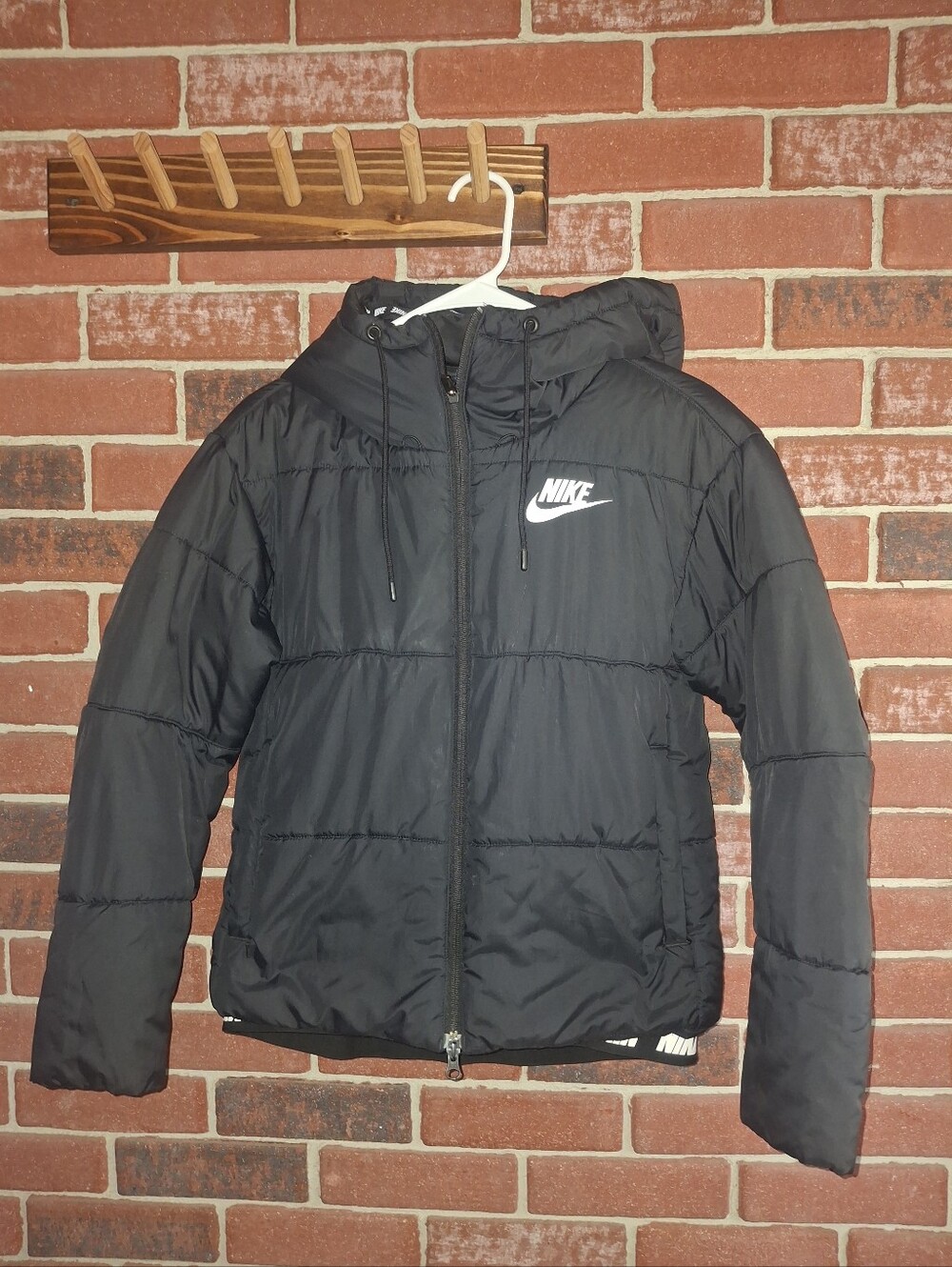 Nike Black Puffer Jacket with Hood